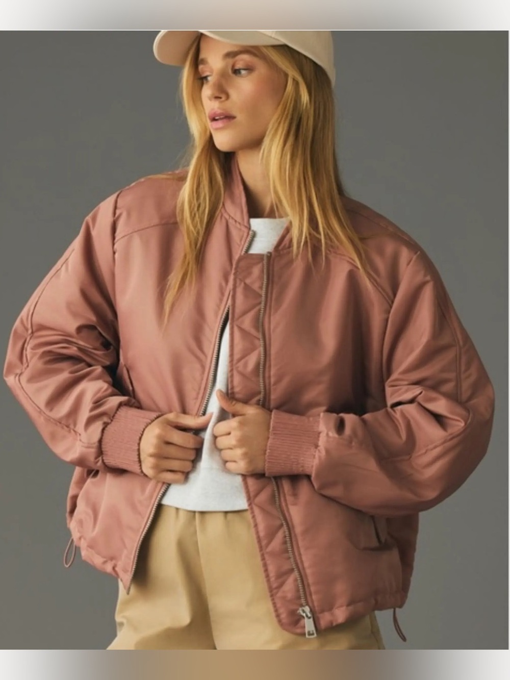 Anthropologie '98 Bomber Jacket Size XL Oversized Streetwear Boho NEW - Picture 2 of 10